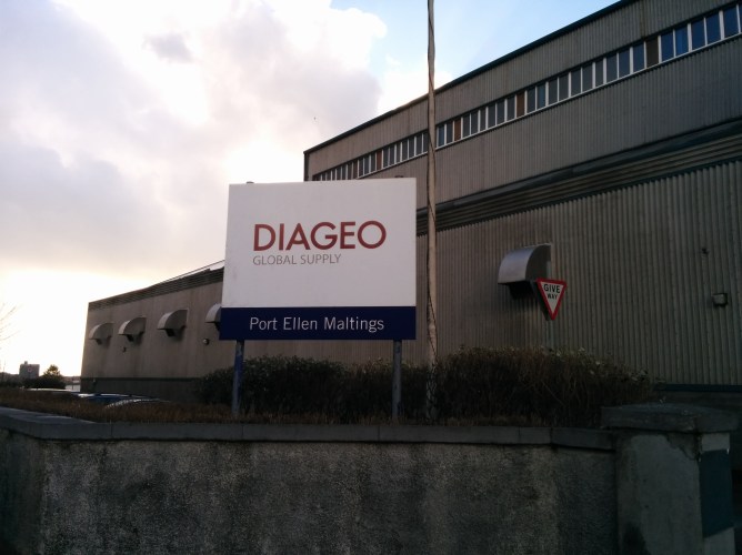 Diageo's Port Ellen maltings facility
