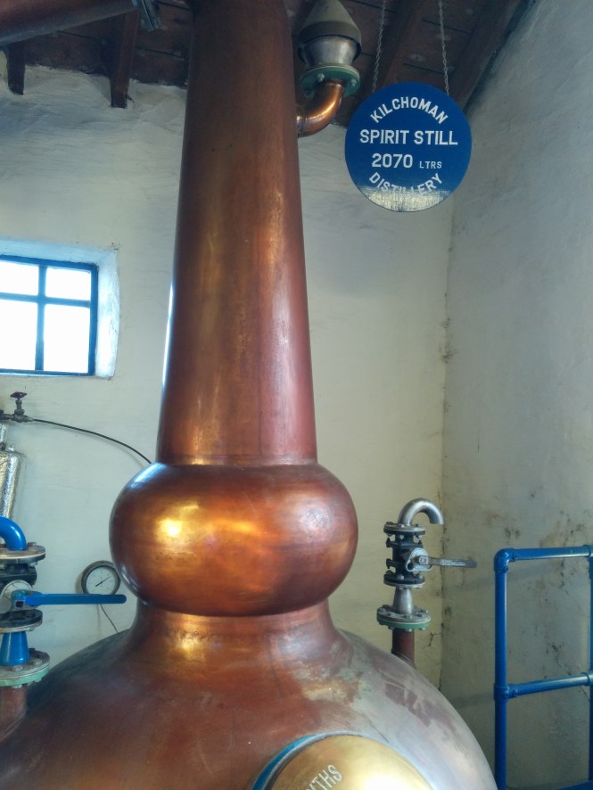 Kilchoman's spirit still further distills the spirit and has a capacity of 2070 litres.