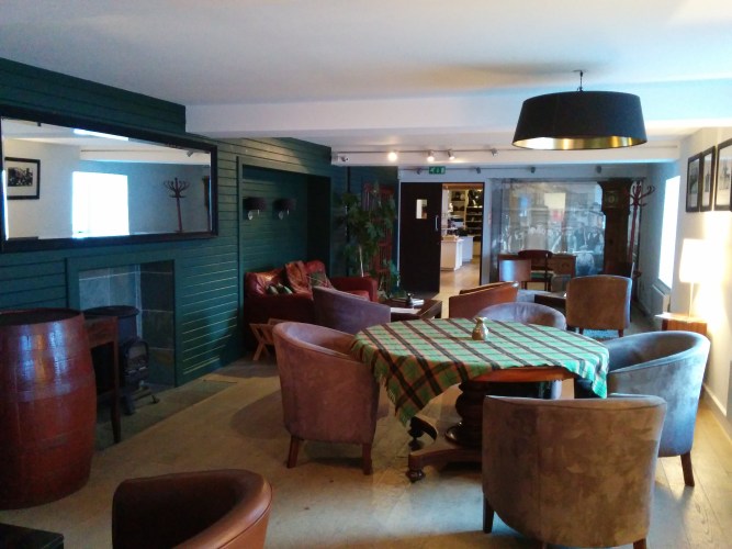 The tasting room at Laphroaig.