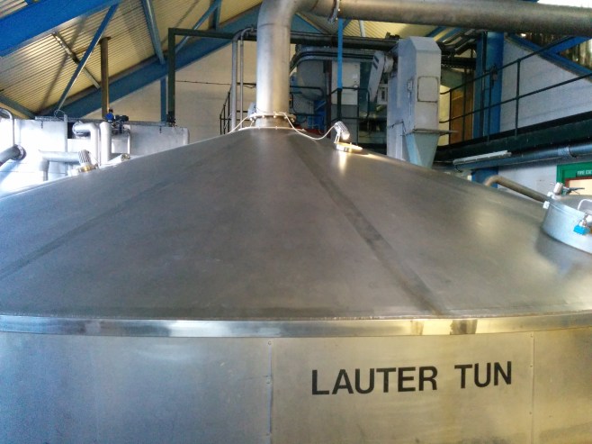 Laphroaig's 8.5 ton stainless steel mash tun.