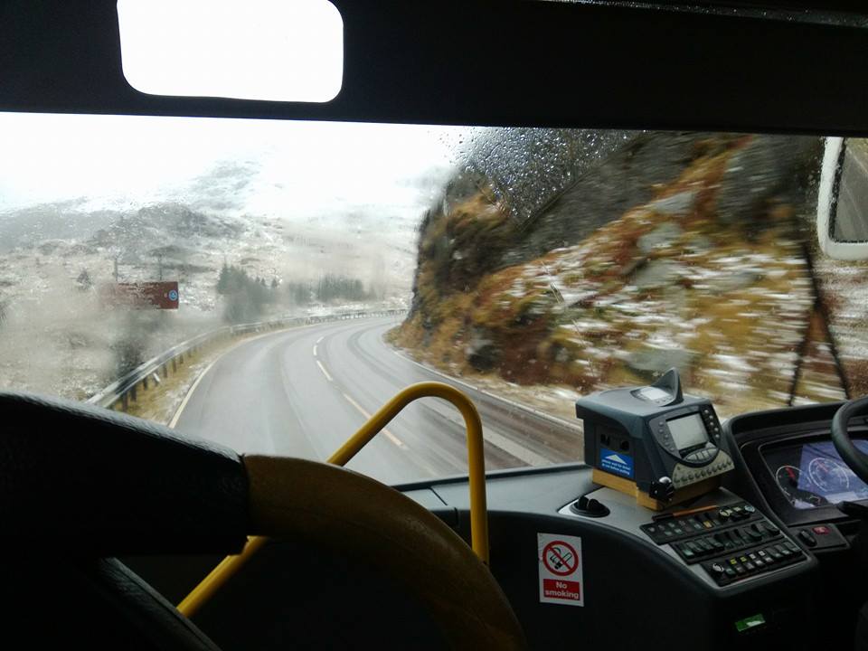 A memorably mad bus journey from Glasgow to Kennacraig!