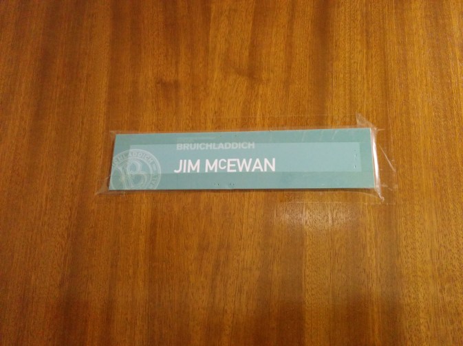 Mr Jim McEwan's nameplate on the door. Simple, yet elegant.