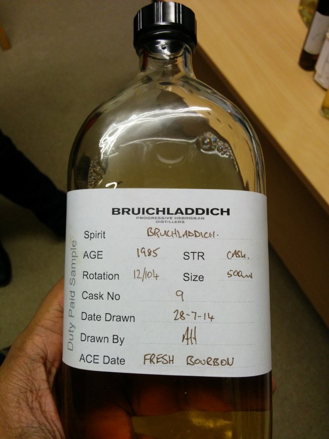 The sample bottle.