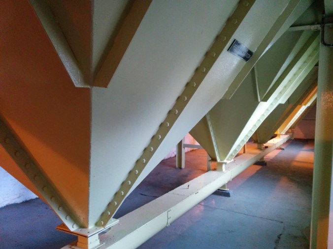 The grain silos where the malted barley is stored prior to mashing.