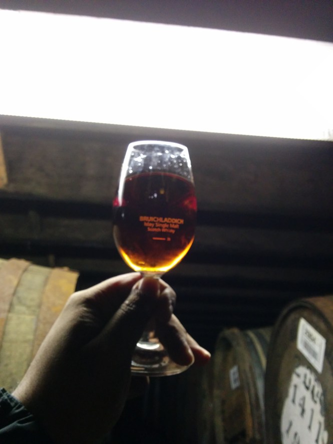 Octomore Virgin Oak, freshly drawn from the cask by Mr Jim McEwan and given to us to savour.