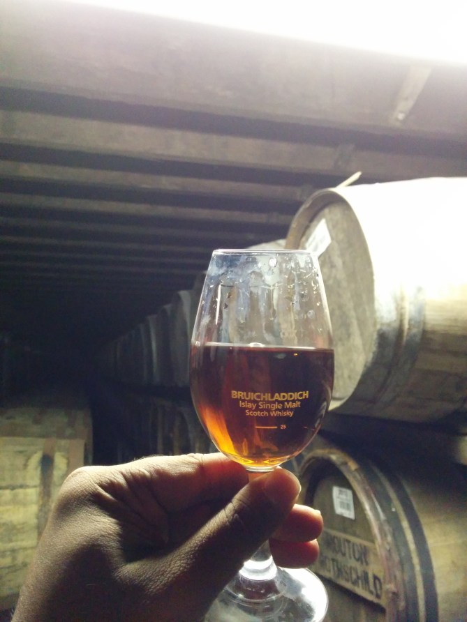 I still can't believe that we were treated to a glass of Octomore 1.1, which is bloody rare and bloody expensive to obtain these days.