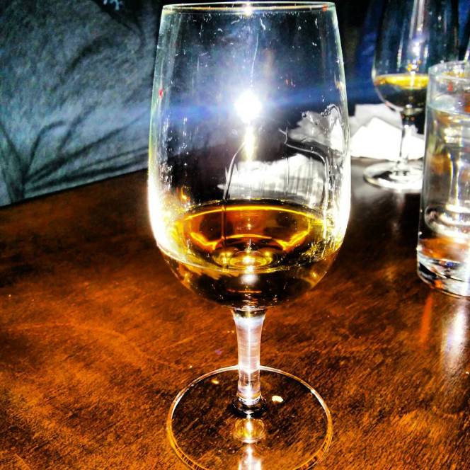 A dram of the Benrinnes 21 Years. Look at that burnished copper hue!