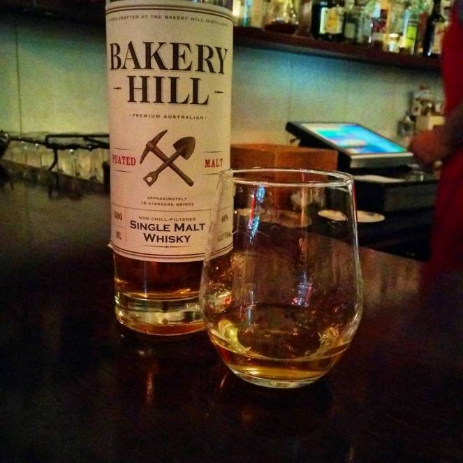 Bakery Hill Peated Malt, bottled at 46% abv.